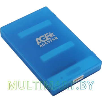 Бокс для жесткого диска AgeStar 3UBCP1-6G (голубой)